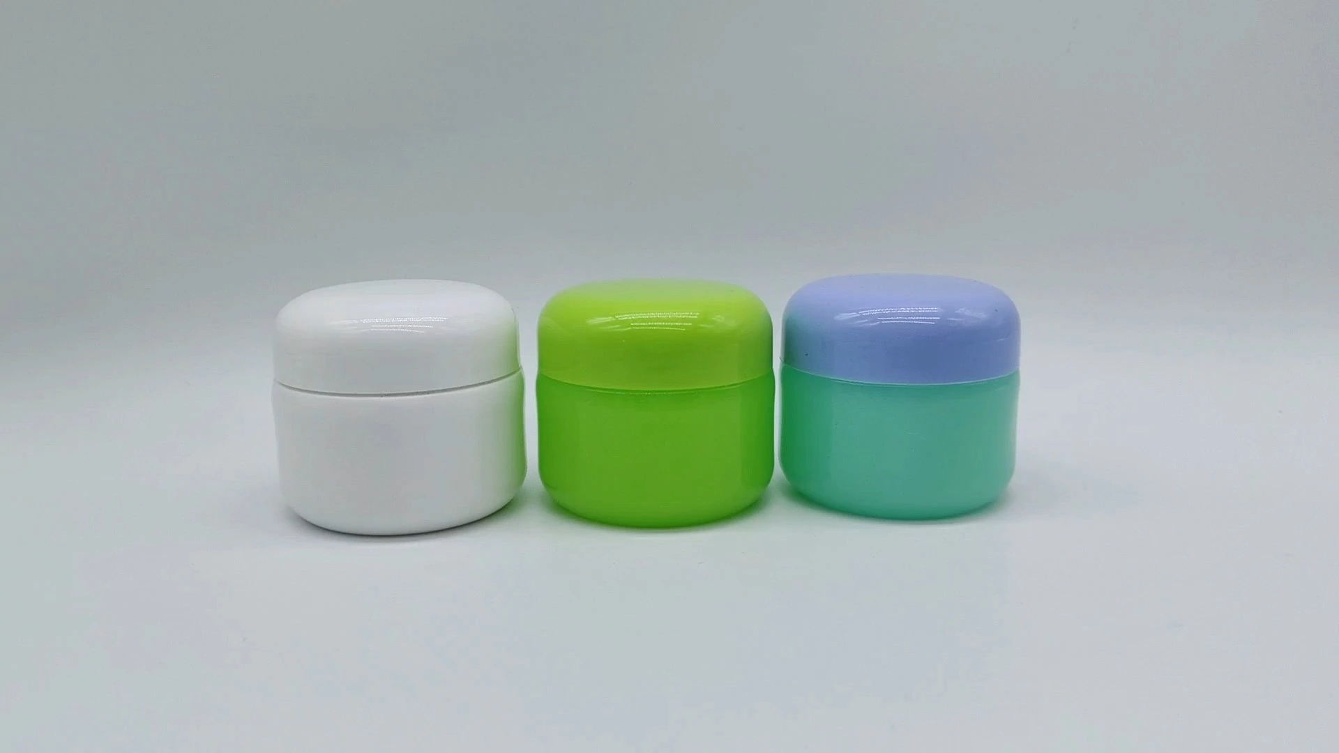 Envase de plástico PE de 50 ml para crema facial y cuidado de la piel, redondo, clásico y personalizado, en varios colores. 1