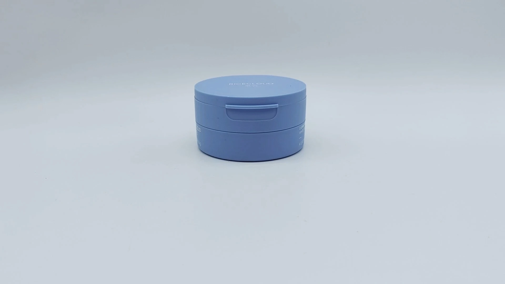 Tarro redondo azul personalizado con tapa abatible, de plástico PE, de 50 ml, para cremas faciales y de manos, para el cuidado de la piel, envases cosméticos. 1