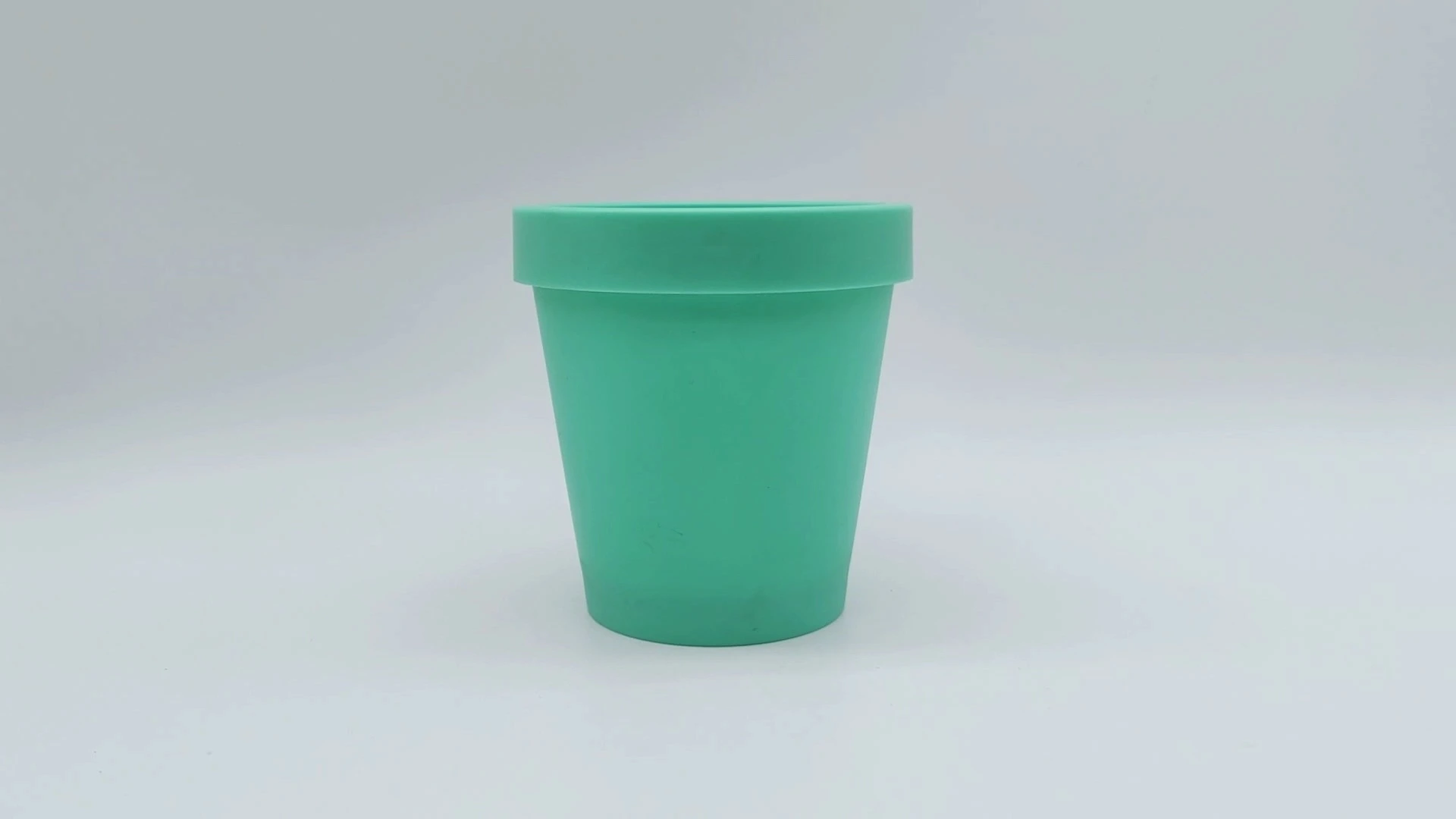 Envase de plástico PE de 160 ml para cremas faciales y cosméticas, de boca ancha, personalizado, de un solo color, verde. 1