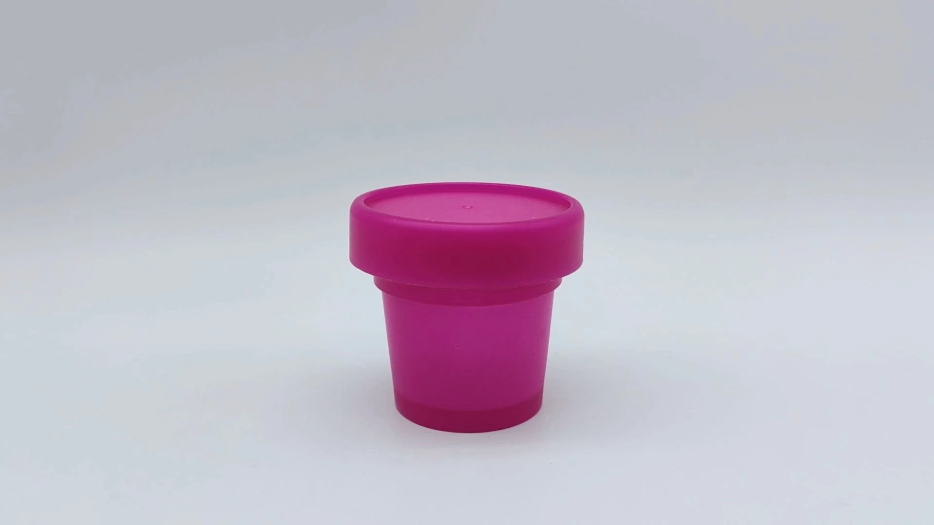 Envase de plástico PE para cremas faciales y de manos, personalizado, de un solo color magenta/rosa, de boca ancha, de 40 ml, para el cuidado de la piel. 1