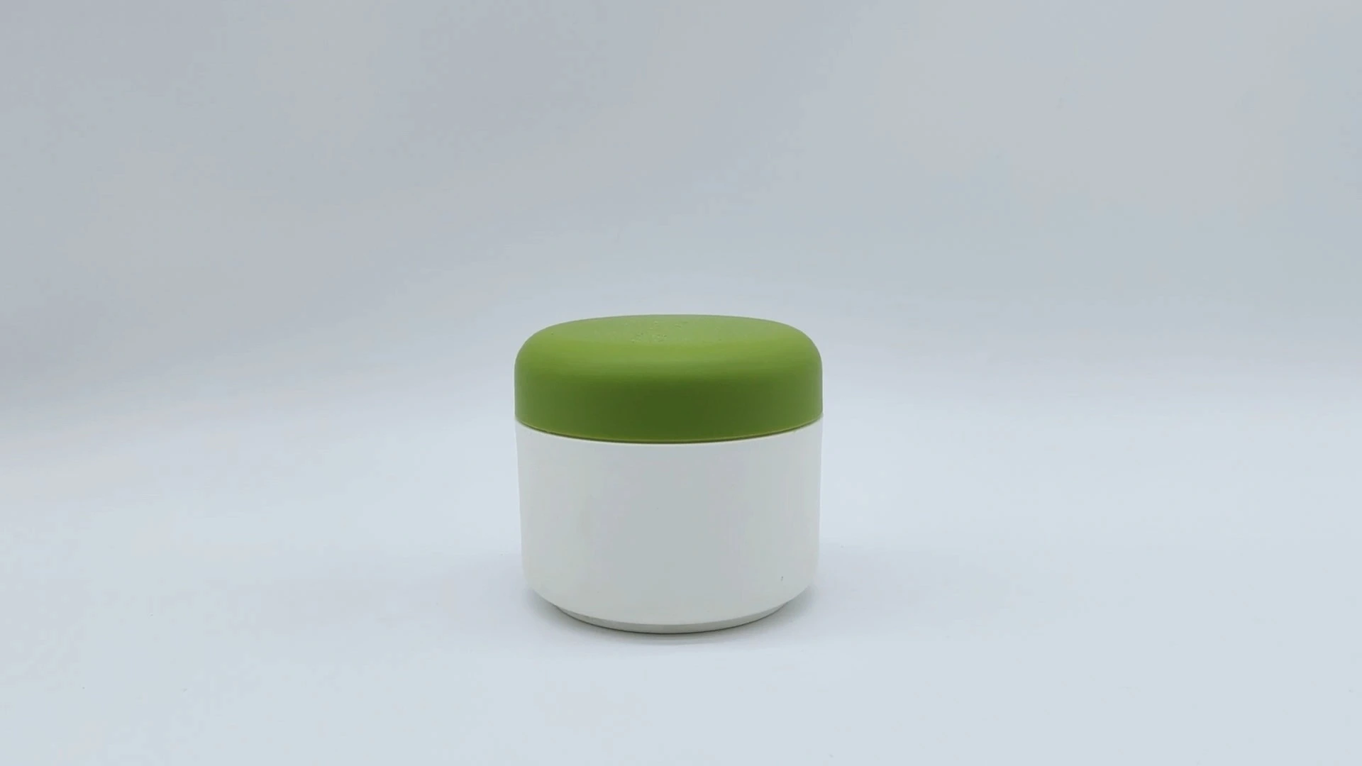 Tarros de plástico PE para crema facial y cuidado de la piel, personalizables, redondos, clásicos, color blanco y oliva, de 50 ml, muy populares y de gran venta. 1