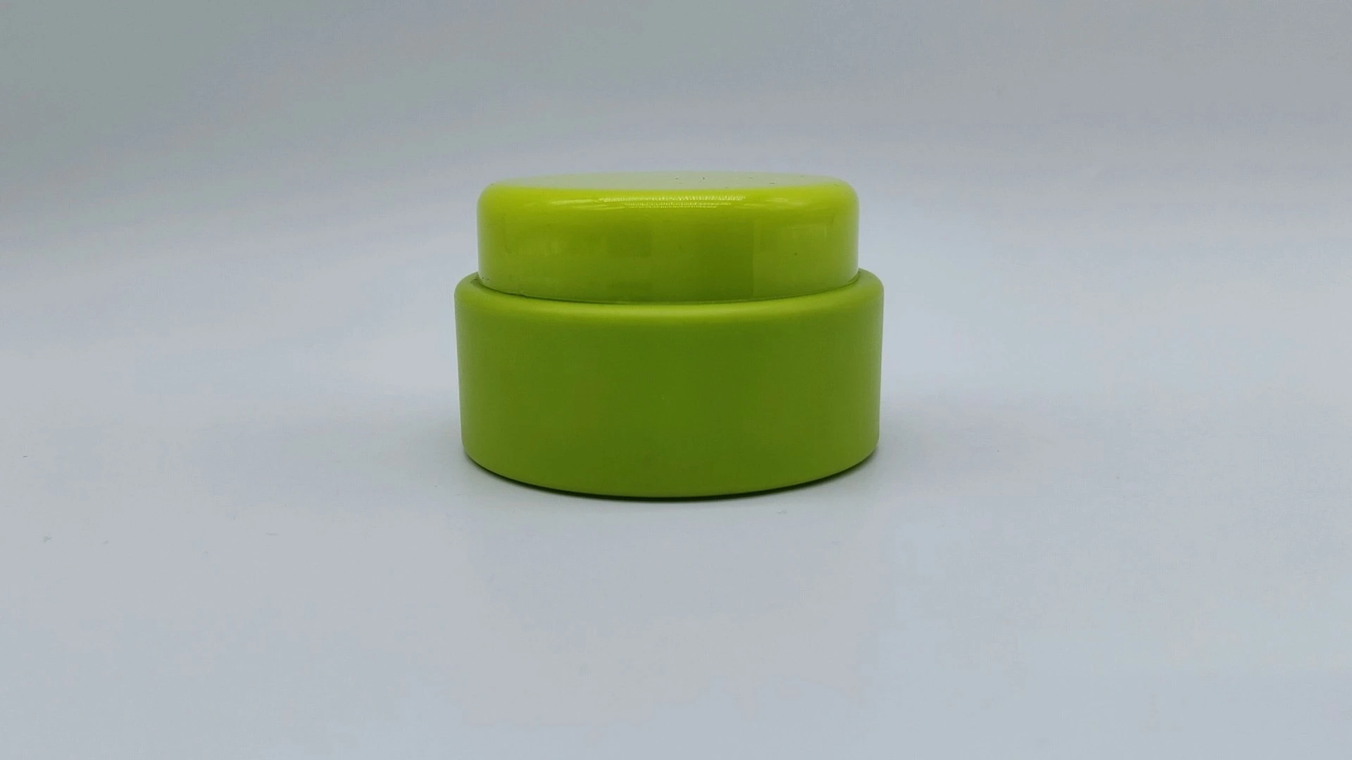 Envase de plástico PE para cremas faciales y de manos, de 45 ml, redondo, personalizable, de diseño verde, clásico y de gran venta, ampliamente utilizado, para el cuidado de la piel y la cara. 1