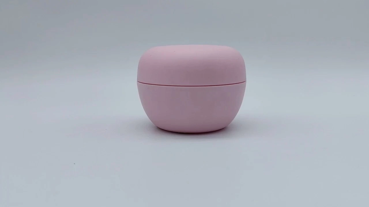 OEM New Design Custom Hot Selling Pink Round Bowl Shaped 50ml Plastic-PE Facial Hand Skin Care Cream Container Cosmetic Packaging Jars 1