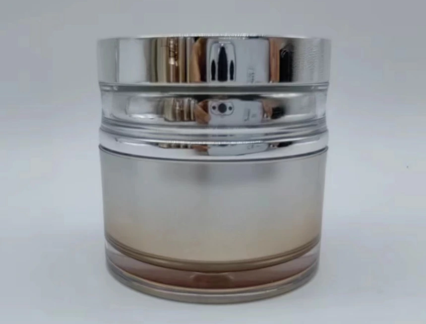 High Class Custom 40ml Facial Skin Care Cream Packaging Jars with Silvery Lid 1