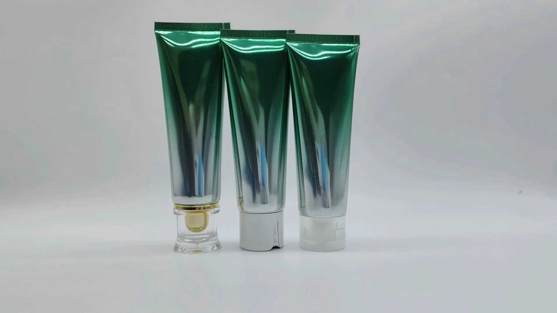 Envase de tubo cosmético suave Glamorous de 100 g, 120 g, 150 g y 200 g, de PE, para limpiador facial con tapón de rosca transparente. 1