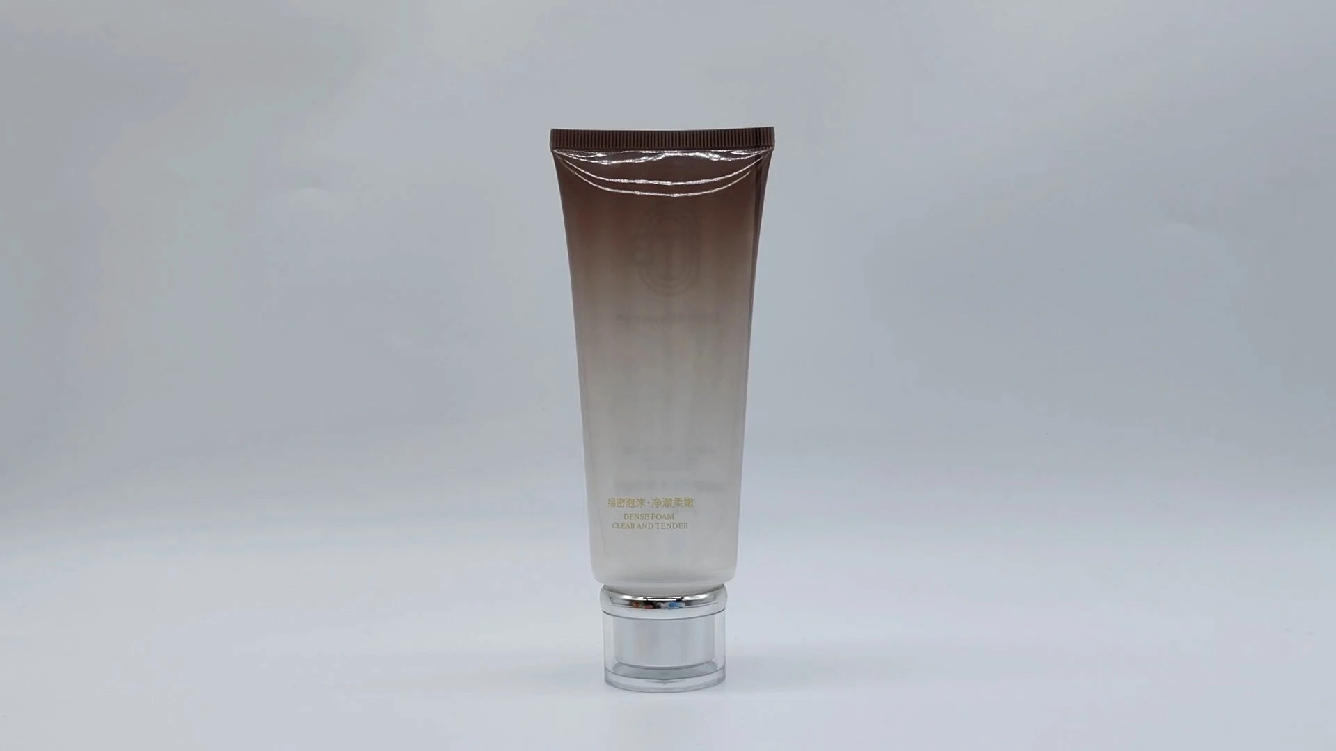 Glamoroso tubo de lavado facial personalizado, acondicionador cosmético, tubo ovalado suave, tubo cosmético de plástico. 1