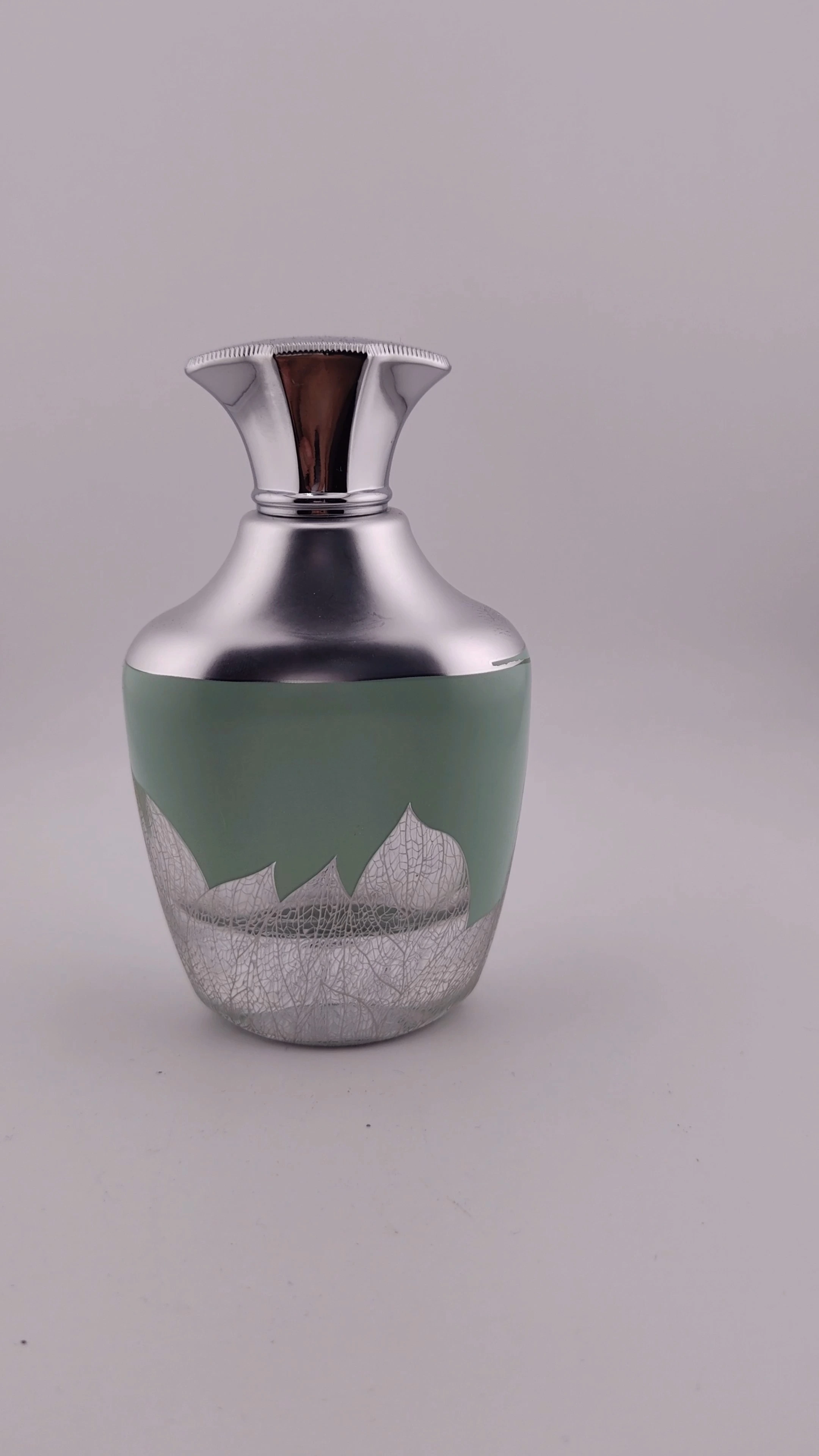 Botellas de perfume de alta calidad, 30 ml, 50 ml y 100 ml, venta al por mayor, glamurosas, con diseño natural, color verde, vacías, con caja. 1