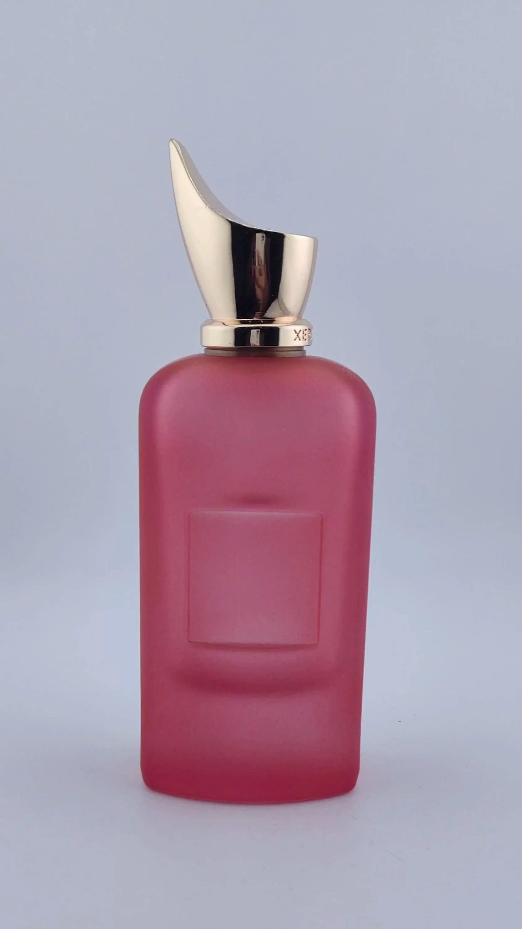 Glamorous New design Rose color perfume bottle Exquisite perfume bottle unique design  empty clear Perfume Bottle 30ml 50ml 100ml Perfume Bottle 1