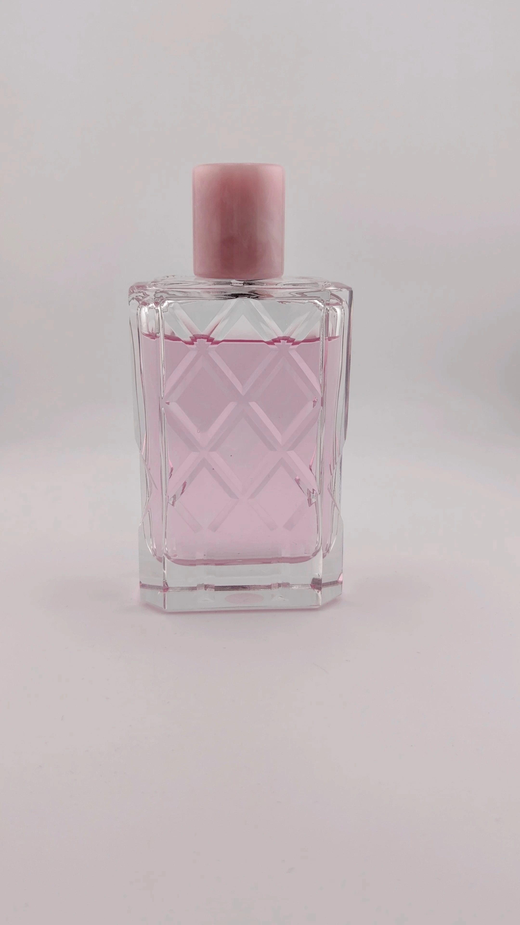 Glamorous Wholesale 30 ml 50ml 100ml Empty Luxury Spray Crystal Glass perfume bottle High Quality pink Perfume Bottle 30ml with Box Packaging 1