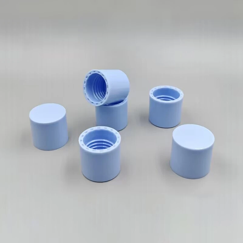 24/410 Luxury Thick-Wall PP Screw Cap | Custom Electroplating & Water Transfer Plastic Lid for Skincare Bottles 1