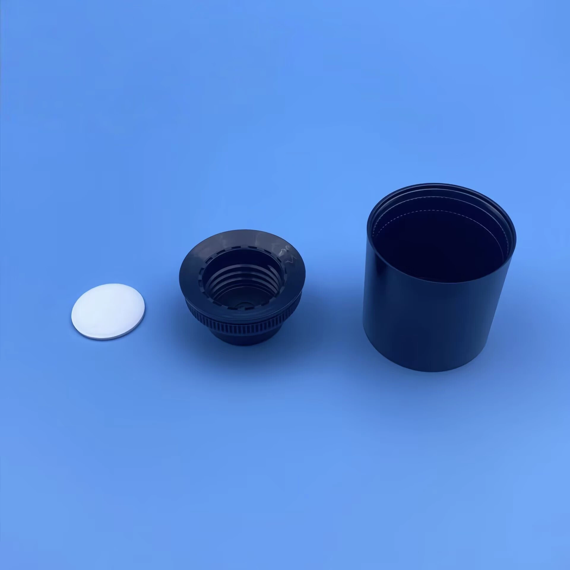 24/410 Double-wall Screw Cap with Wood Grain Water Transfer & Electroplating Finish 1