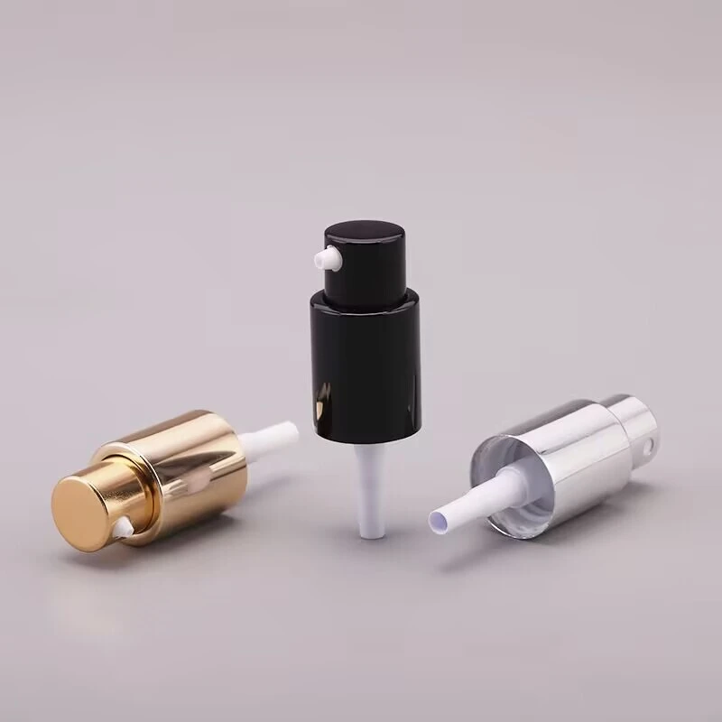 18/20/24-410 Luxury Aluminum Fine Mist Sprayer | Shiny Silver & Gold Treatment Pump for Cosmetic Spray Bottles 1
