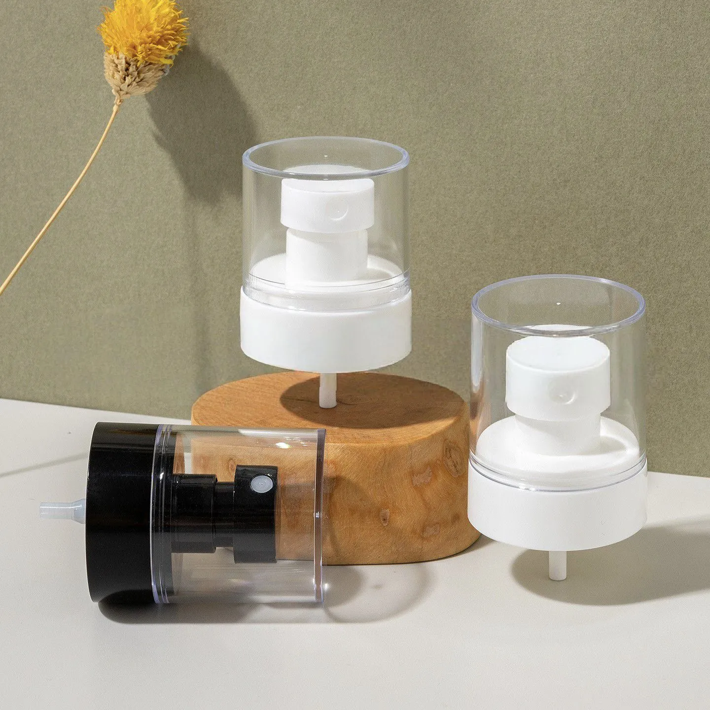 20/24-410 Luxury PUG Mist Spray & Lotion Pump | Double-Wall PP/AS Treatment Pump with Custom Electroplating for Cosmetic Bottles 1