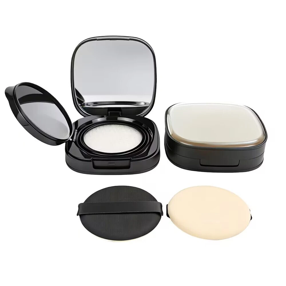 Premium Square Frosted Cushion Compact Case | 12g Empty Refillable Foundation Box for BB CC Cream & Concealer Packaging 1