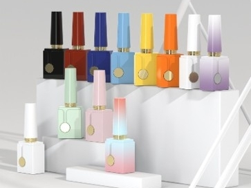 Glamorous Packaging Customized Colors 15ml Empty Glass Bottle Fashion Nail Polishes Bottle with Brush 1