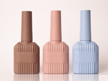 Customized Single Colors Empty Glass 14ml Fashion Nail Polishes Bottle with Brush 1