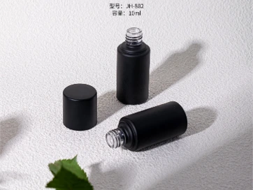 Original Factory Customized Black 10ml Empty Glass Fashion Nail Polishes Bottle with Brush 1