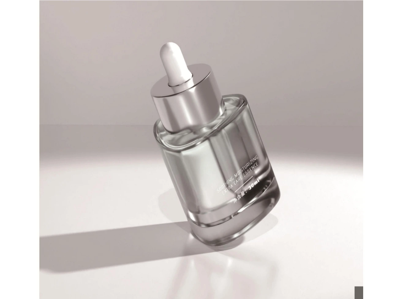 GlamorousPack Triangle Shaped 30ml Clear Glass Color Customizable Cosmetic Skincare Packaging Essential Oil Serum Bottles with Dropper 1