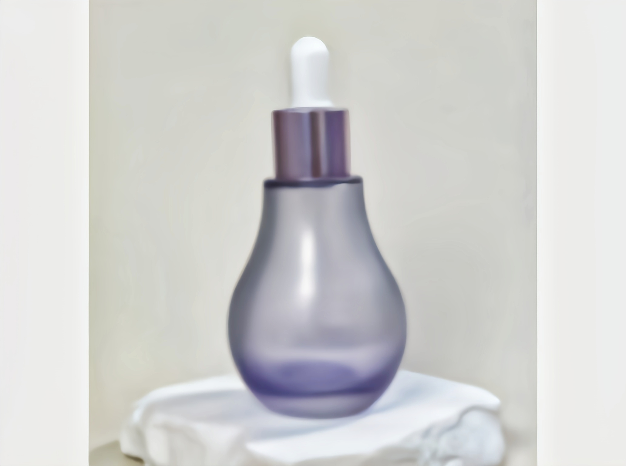 GlamorousPack 40ml Customized Transparent Purle Cosmetic Skincare Packaging Essential Oil Serum Glass Bottles 1
