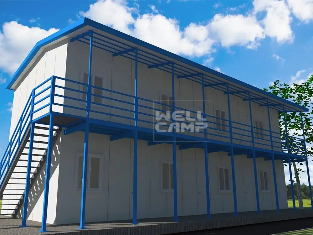 Sandwich Panel Modular Prefab House for Dormitory, Wellcamp T-14 2