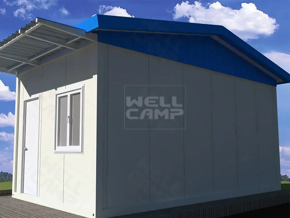 Casa móvel da casa pré-fabricada do painel de sanduíche do estilo novo para a sala da segurança, Wellcamp T-7 1