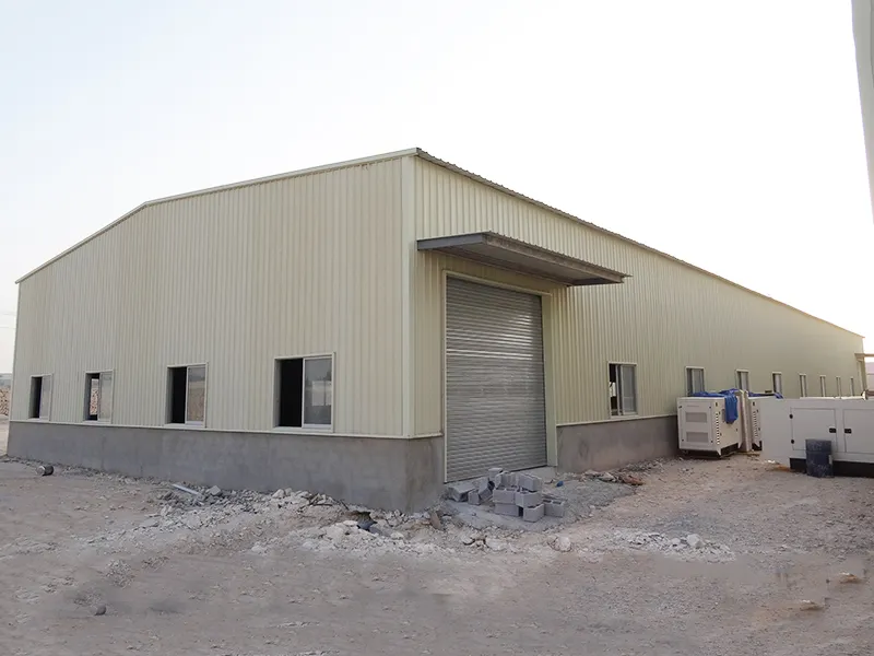 WELLCAMP, WELLCAMP prefab house, WELLCAMP container house frame steel workshop with brick wall 9