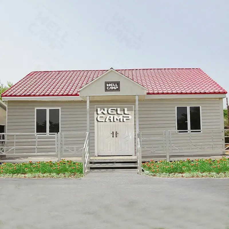 Casas de vilas de concreto pré-fabricadas de luxo em novo estilo, Wellcamp CV-6 1