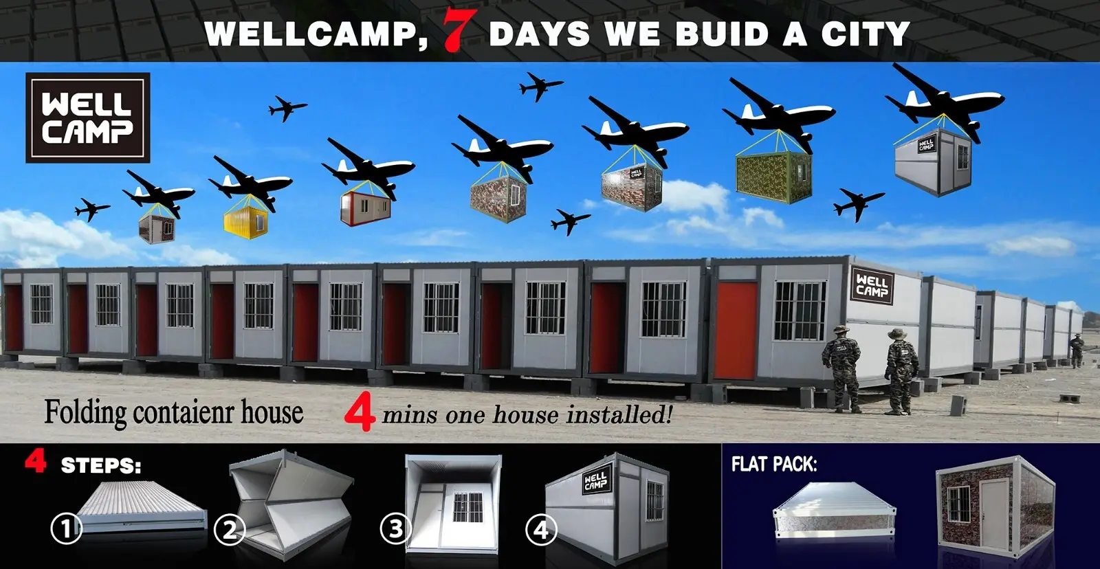 fast install detachable container house with walkway for office 2