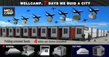 fast install detachable container house with walkway for office 2
