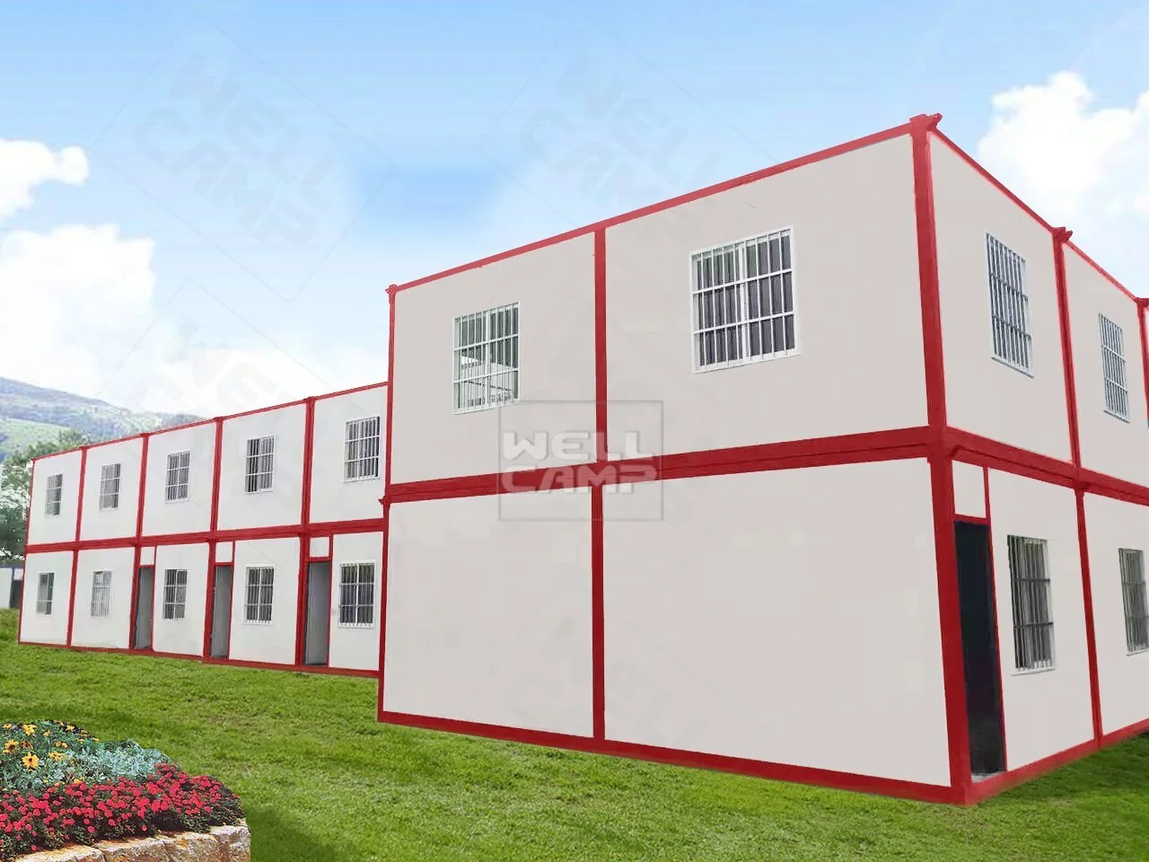 Two Floor Modularized Building System Container House for Living, Wellcamp C-14 1