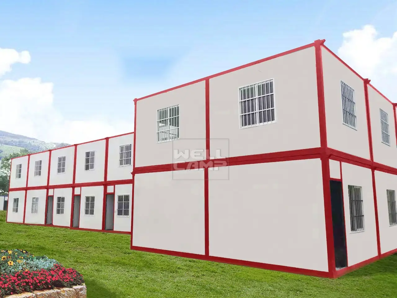 WELLCAMP, WELLCAMP prefab house, WELLCAMP container house pack container house builders online for apartment 1