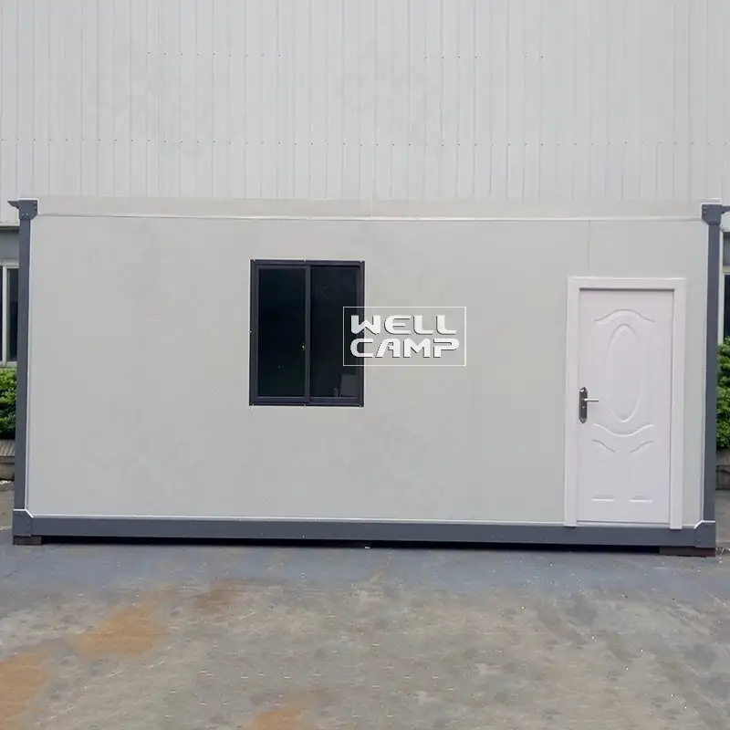 Casa pré-fabricada de contêiner de painel sanduíche de 20 pés, Wellcamp C-2 1