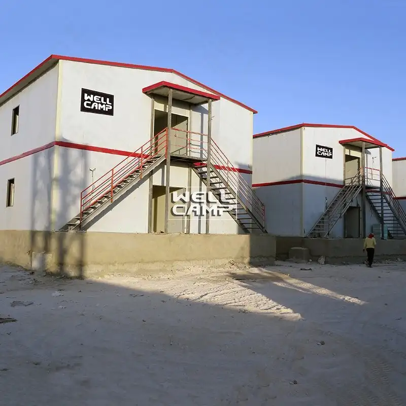 Casas prefabricadas móviles con paneles sándwich de dos pisos, Wellcamp T-1 1