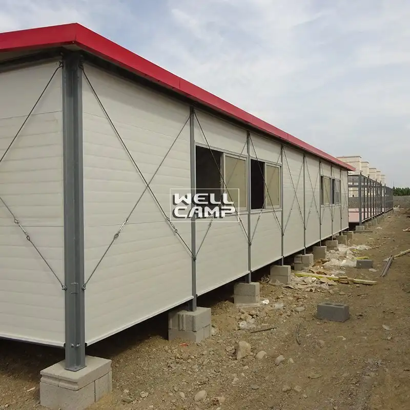 Casas pré-fabricadas móveis de passo único para acomodação, Wellcamp K-19 1