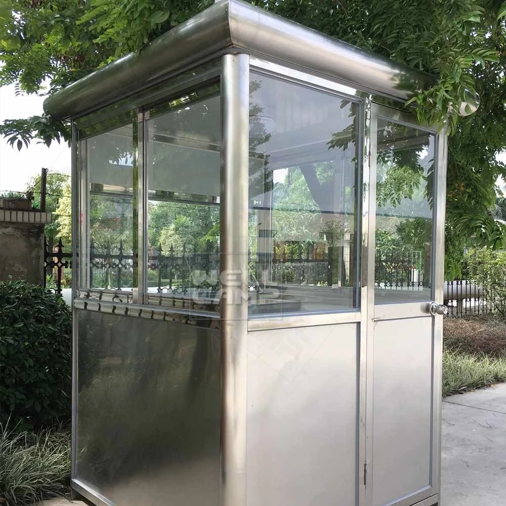 Stainless steel portable mobile security room, Wellcamp R-1 1