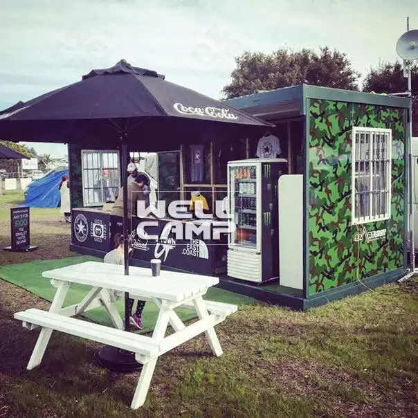 Мобильный портативный сборный складной контейнерный дом, Wellcamp F16 1