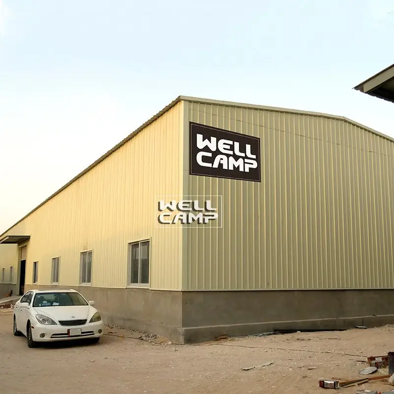 WELLCAMP, WELLCAMP prefab house, WELLCAMP container house Steel Sheet Steel Structure Building With Brick Wall, Wellcamp S-1 Steel Structure Workshop image44