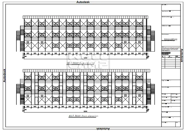 Three Floor Prefabricated Modular Houses In Qatar Project, Wellcamp K-17 3