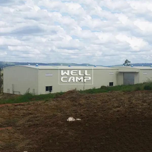 s6 sheet brick prefab warehouse WELLCAMP, WELLCAMP prefab house, WELLCAMP container house manufacture 2