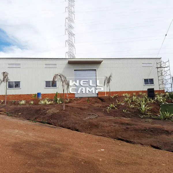 s6 sheet brick prefab warehouse WELLCAMP, WELLCAMP prefab house, WELLCAMP container house manufacture 4