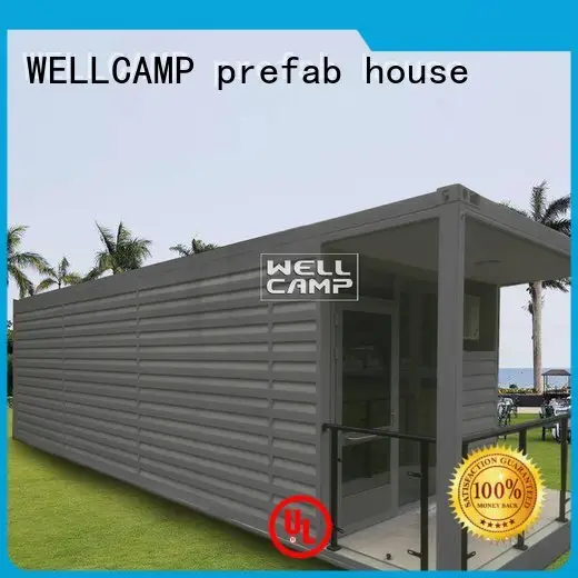 FC board Aluminum sliding Fire proof door shipping container house for villa resort 1