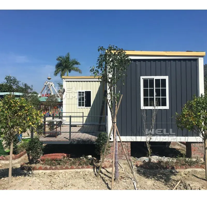 WELLCAMP, WELLCAMP prefab house, WELLCAMP container house story china luxury living container villa labour camp 3