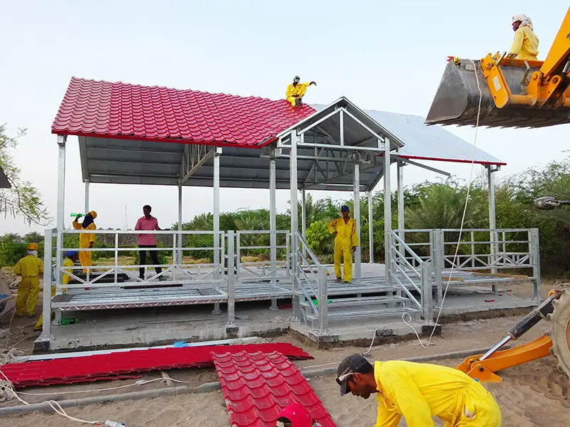 Custom prefabricated modular house building Prefabricated Concrete Villa 7