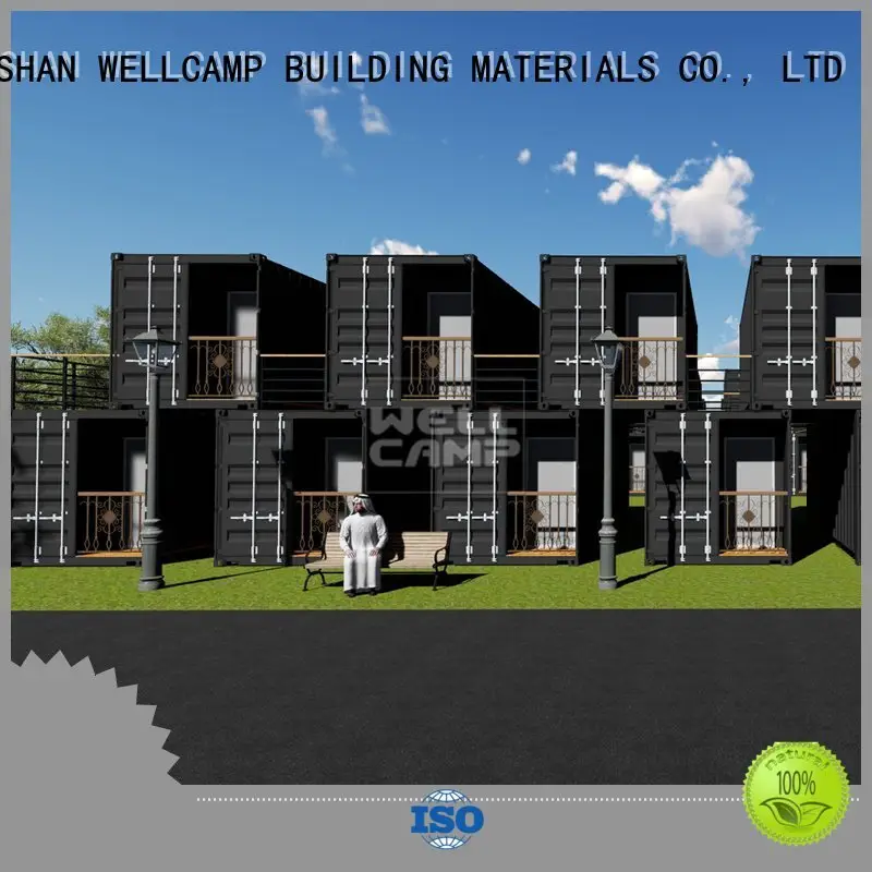 shipping container house for villa resort Aluminum sliding WELLCAMP, WELLCAMP prefab house, WELLCAMP container house Brand moder 1
