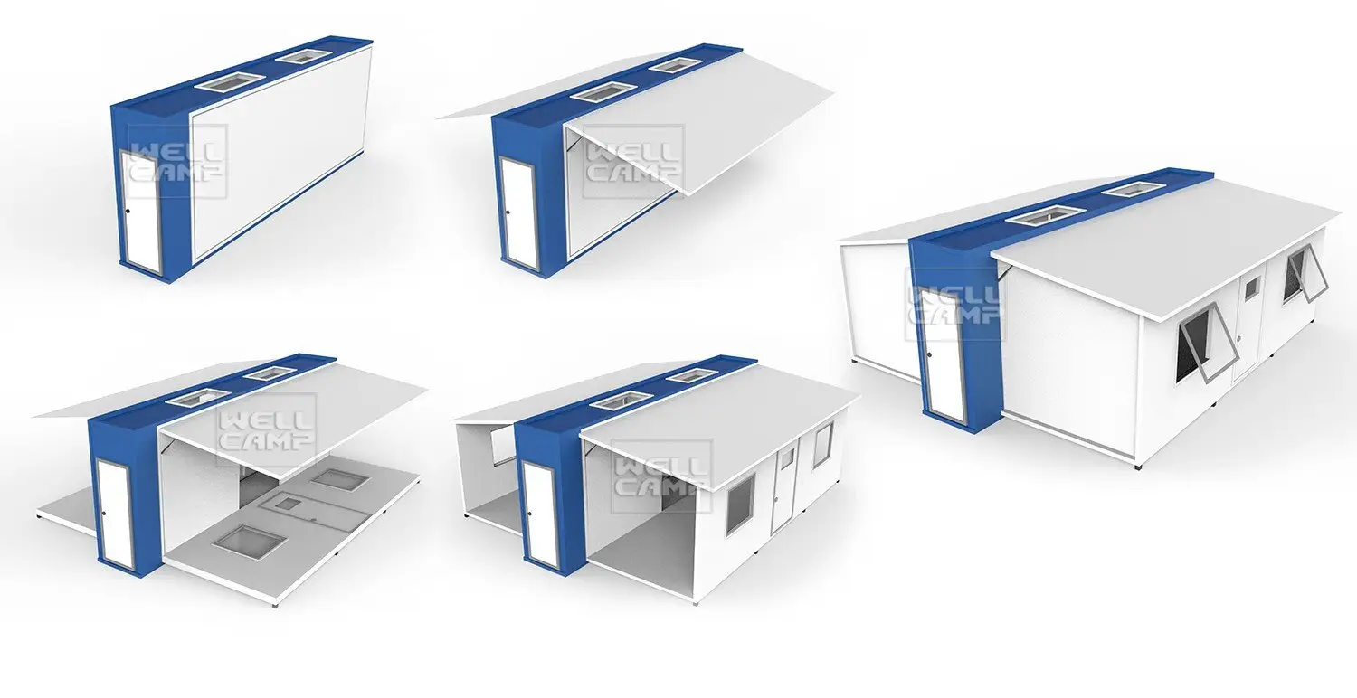 Custom expandable container house WELLCAMP, WELLCAMP prefab house, WELLCAMP container house 7