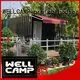 shipping container house for villa resort PVC tile FC board modern shipping container house WELLCAMP, WELLCAMP prefab house, WEL 1