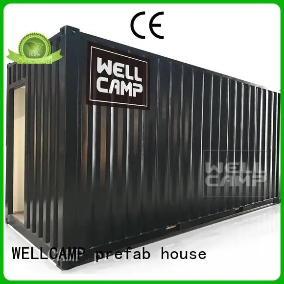 Hot shipping container house for villa resort FC board modern shipping container house PVC tile WELLCAMP, WELLCAMP prefab house, 1