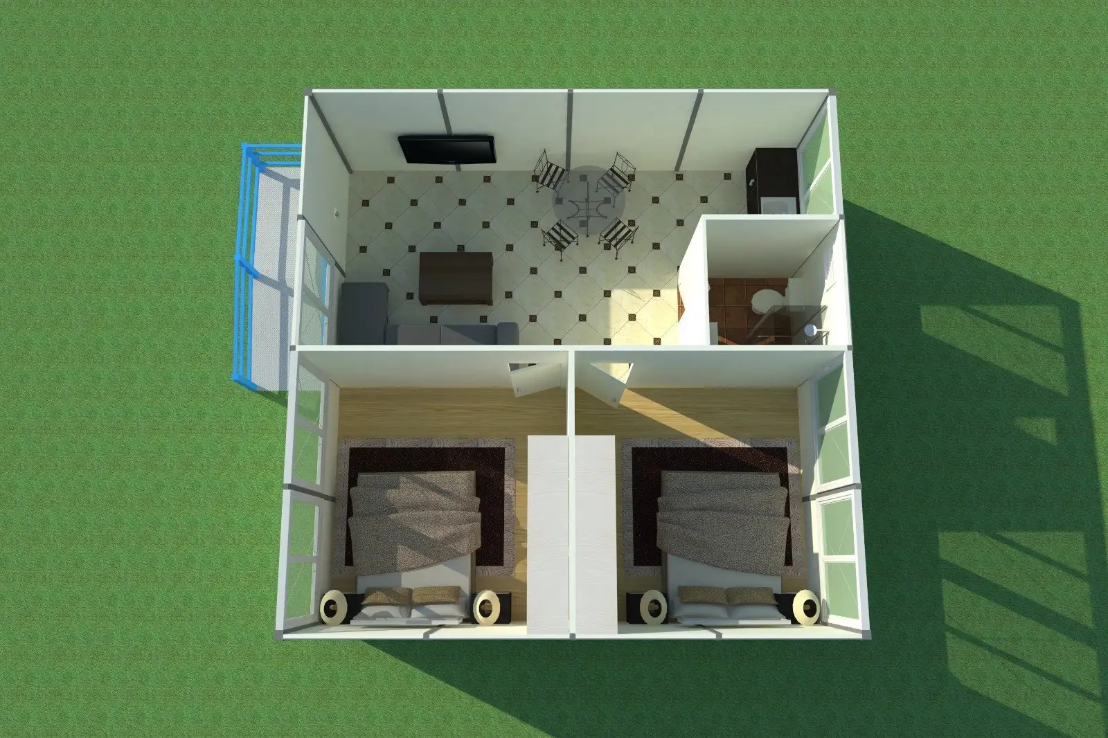 k9 Custom k14 k5 prefab houses WELLCAMP, WELLCAMP prefab house, WELLCAMP container house government 8