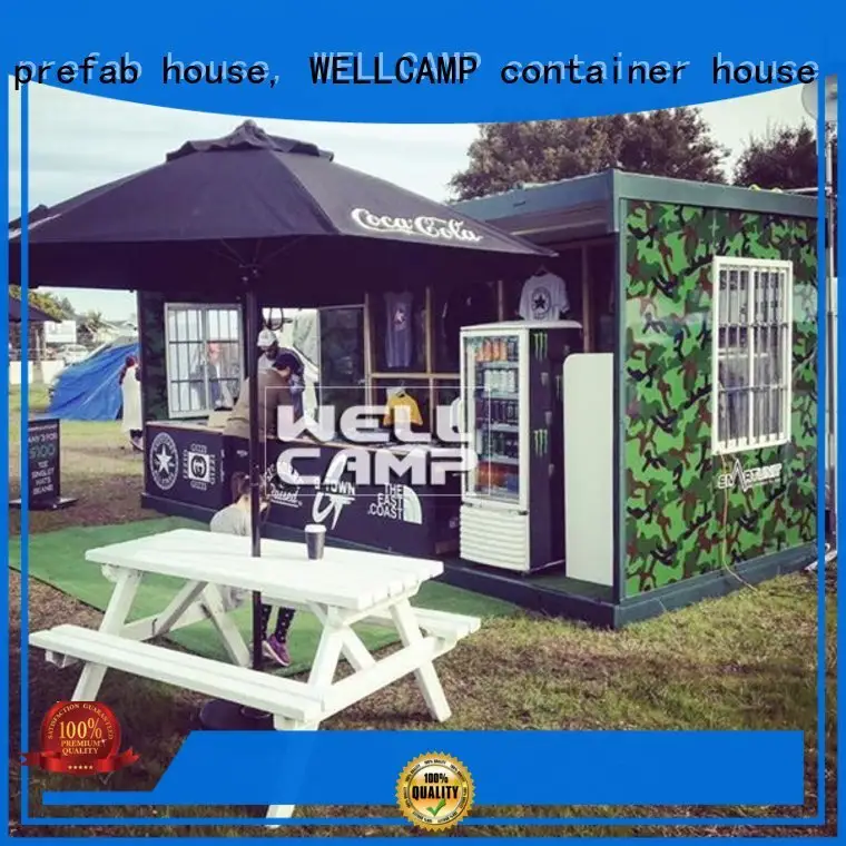 expandable unique low material WELLCAMP, WELLCAMP prefab house, WELLCAMP container house Brand folding container house supplier 1