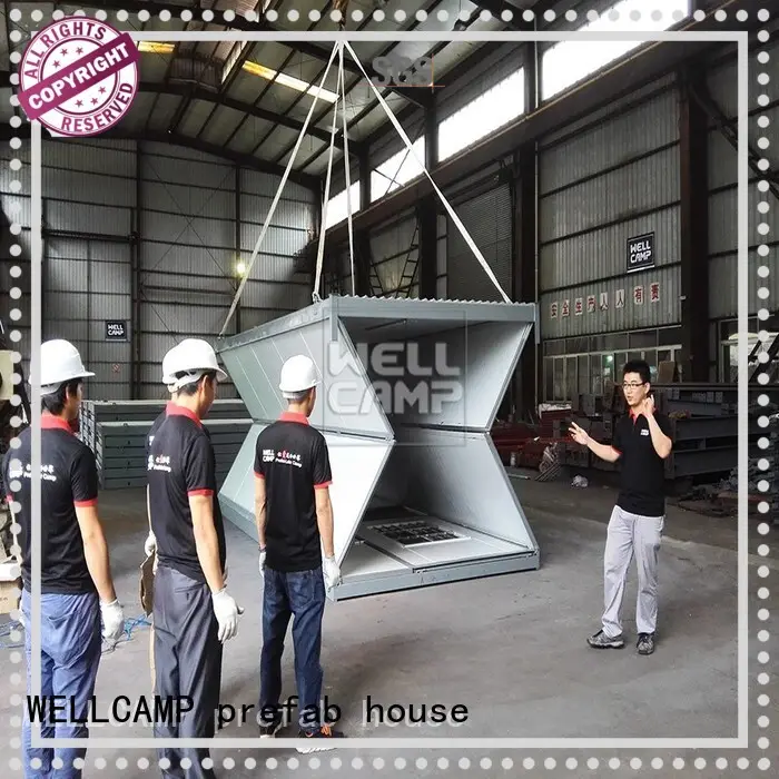 prefab folding container house f8 WELLCAMP, WELLCAMP prefab house, WELLCAMP container house company 1